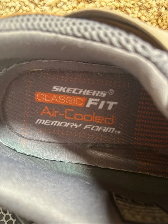 Skechers Men's Taupe Knit Casual Sneakers - Picture 2 of 4